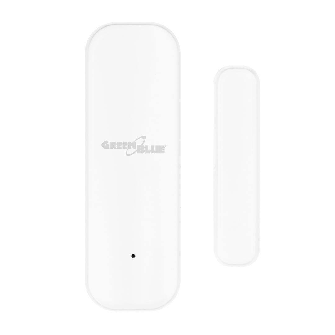 GreenBlue Wireless Reed Switch / WiFi Door/Window Sensor, Android/iOS, 3.0V DC, LR03x2, GB479 W + 2x R-03 LR03 AAA Alkaline Batteries by Varta Industrial 4003