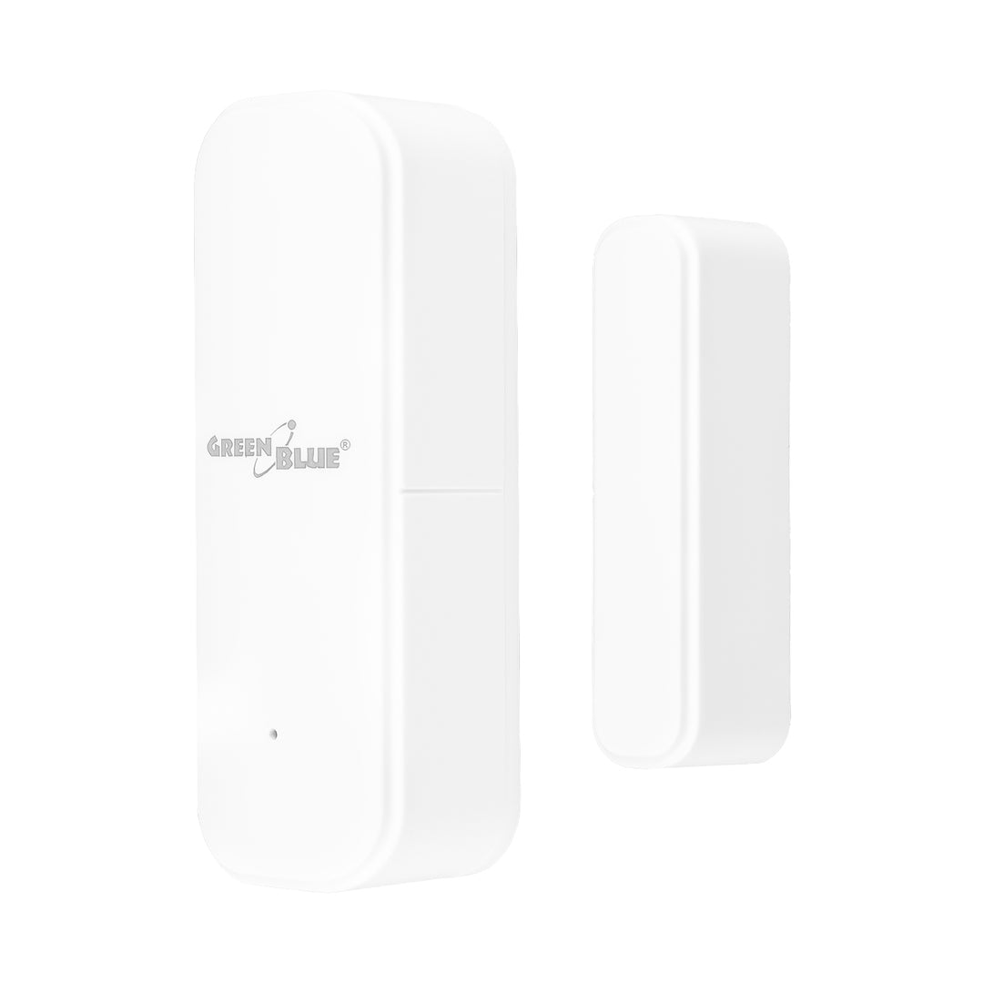 GreenBlue Wireless Reed Switch / WiFi Door/Window Sensor, Android/iOS, 3.0V DC, LR03x2, GB479 (2-pack) + 4x Varta Industrial 4003 AAA Alkaline Batteries