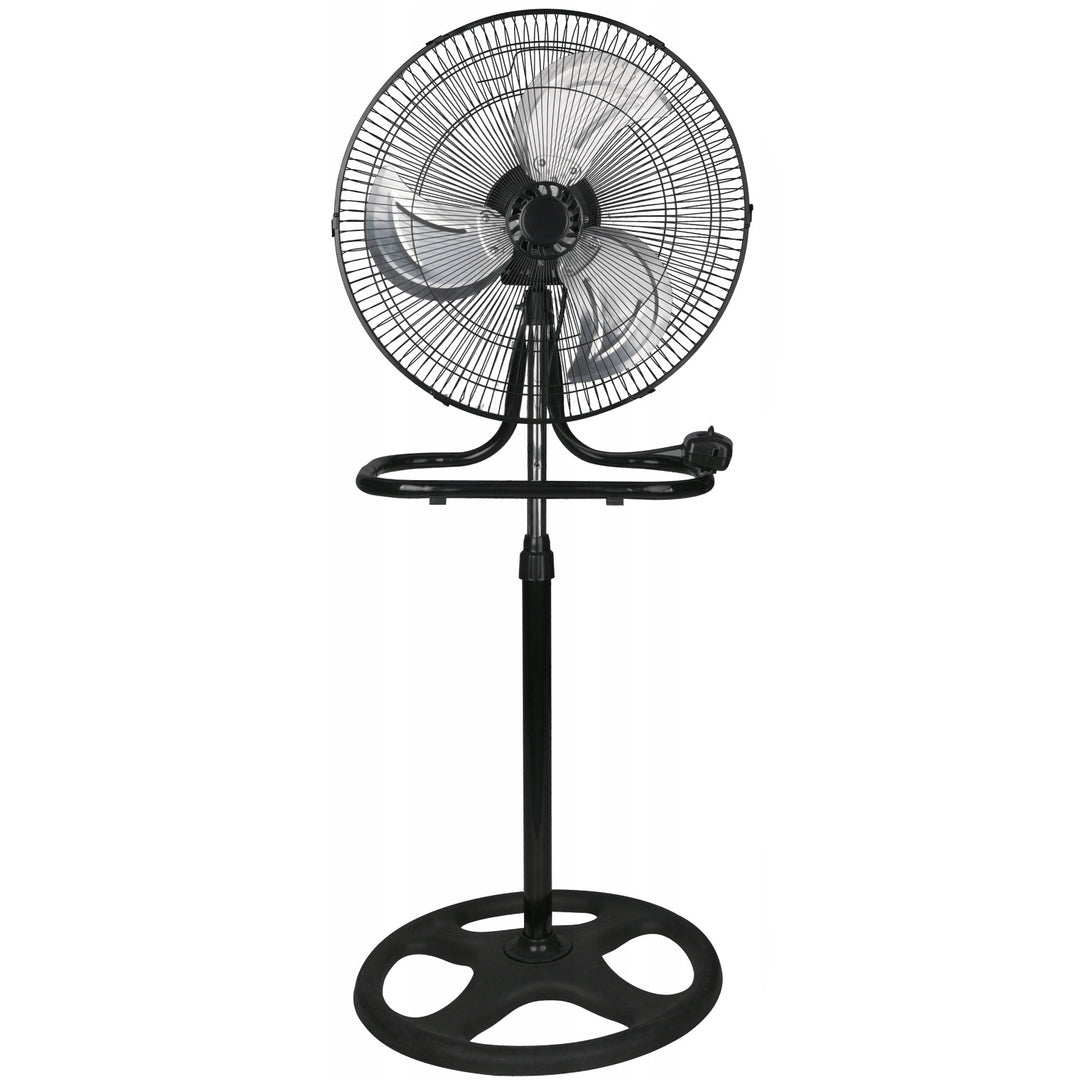 LTC Floor Fan, 18", black, adjustable height, 50W, LXWT04C