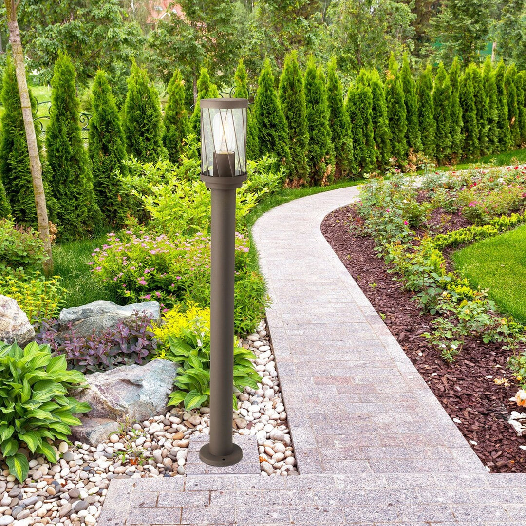 Rabalux Budapest Garden Floor Lamp, IP44, brown, E27 socket, max 40W, 8890