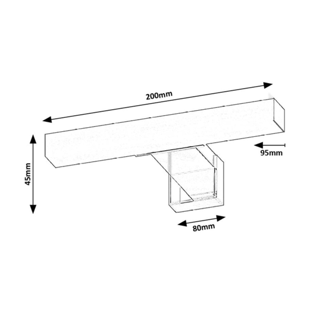 Rabalux Oliro LED 4W Chrome IP44 4000 K Bathroom Light, 75047