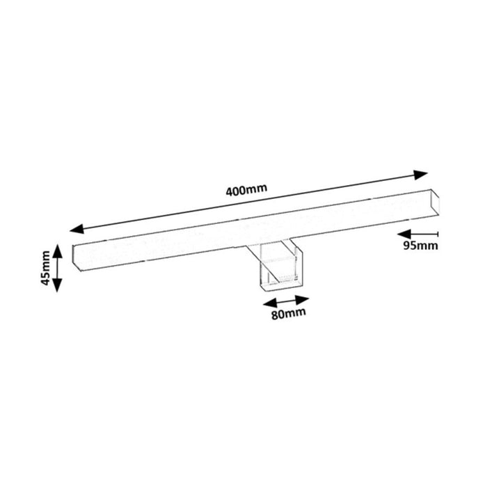 Rabalux Oliro LED 6W Chrome IP44 4000 K Bathroom Light, 75048