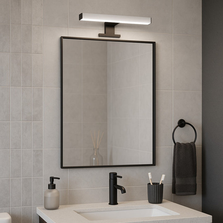 Rabalux Oliro LED 6W Black Bathroom Light, IP44, 4000 K, 75051