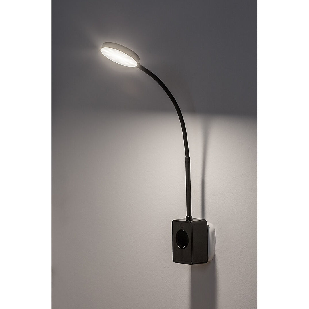 Rabalux Tivro Wall Sconce, 4W LED, Black, IP20, 3 Color Temperature Options: 3000, 4000, 6000, 71284