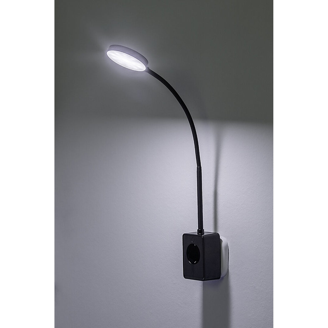 Rabalux Tivro Wall Sconce, 4W LED, Black, IP20, 3 Color Temperature Options: 3000, 4000, 6000, 71284