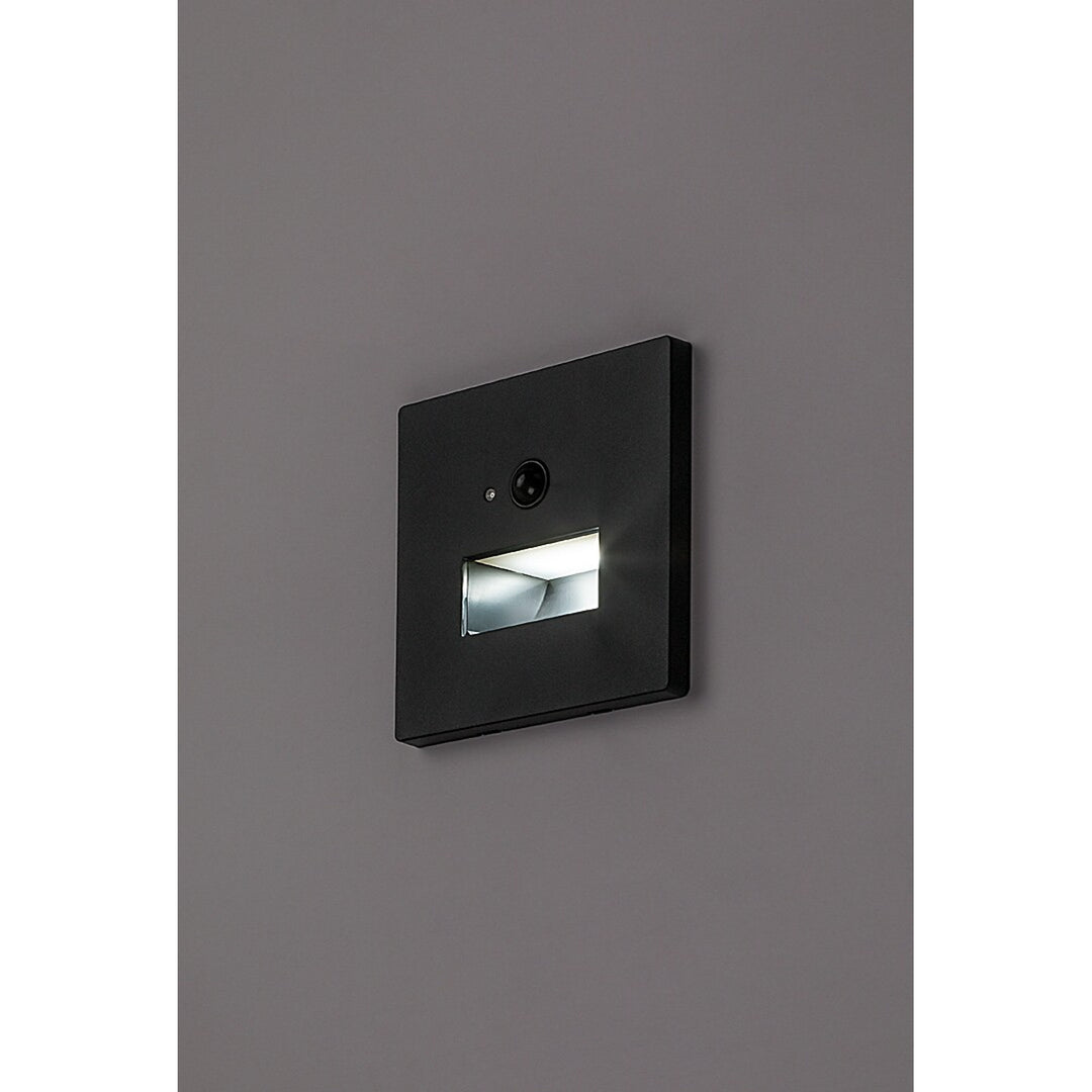 Lunca 1W LED Light, IP20, Black, 3000, 4500, 6500 K, Motion Sensor, Light Sensor, 77197
