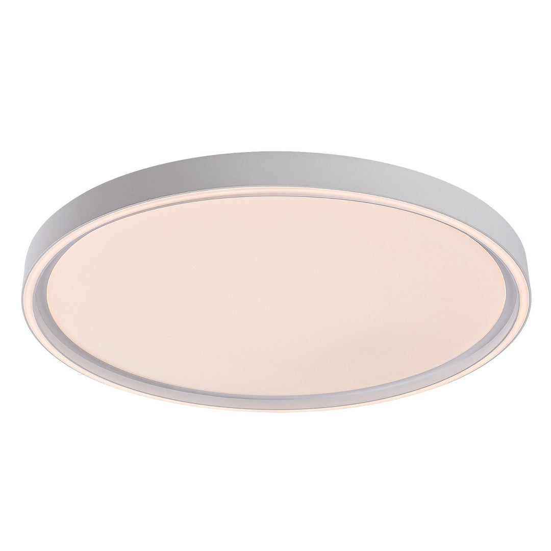 Rabalux Zerina Ceiling Light, 54W, IP40, white, 3000–6500 K, memory function, with remote control, timer function, night light effect, 75087
