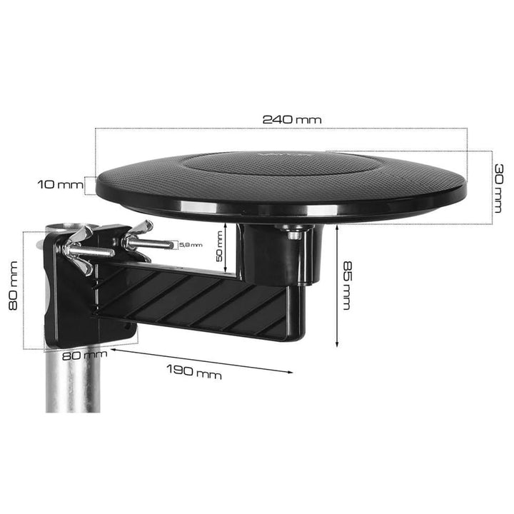DVBT-2 Antenna for Terrestrial TV, Omnidirectional MUX8 4K, 5G LTE Filter, Digital360 Vayox