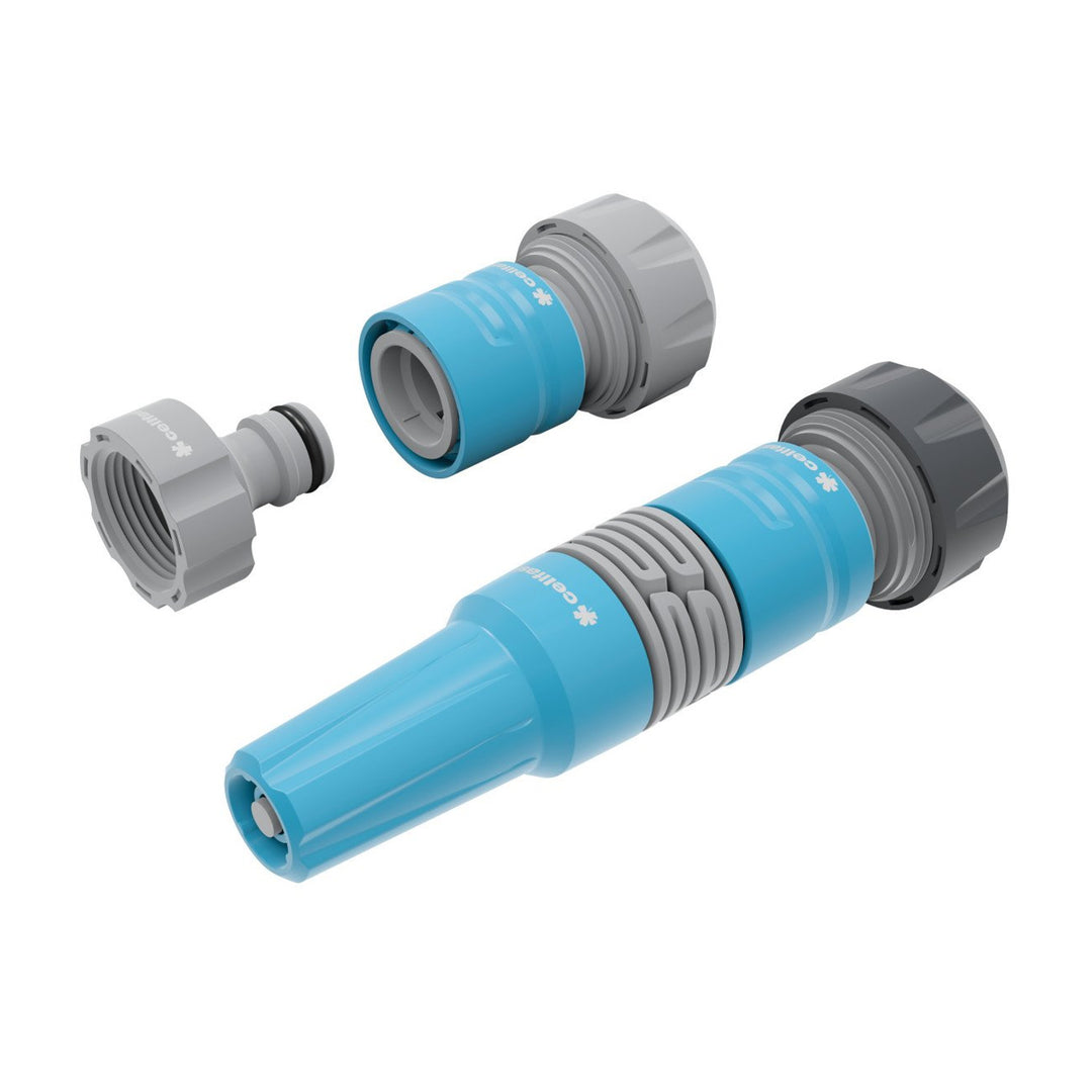 Cellfast Garden Hose, PROFESSIONAL 3/4" 20 m + Cellfast Economic Hose Cart 1/2" 45 m + Set with 3/4" IDEAL Straight Sprinkler