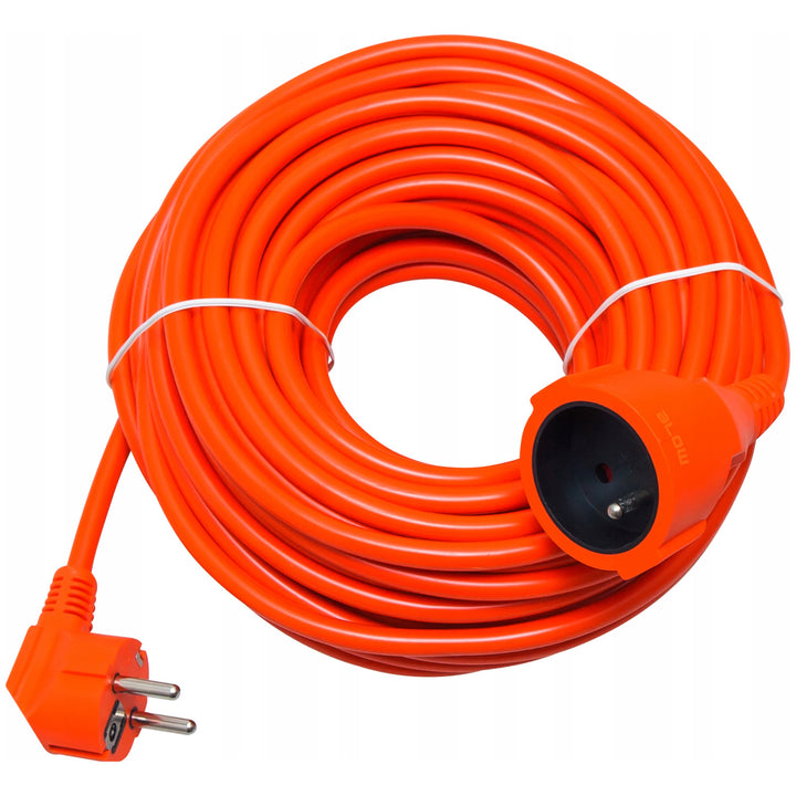 Blow Power Strip, orange, 30 m long, grounded outlet, PR-160