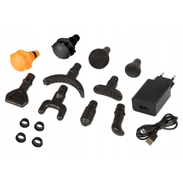 Blow Massager, 10 attachments, charger, and carrying case, 200W, 30 speed settings, fast charging, 44-341