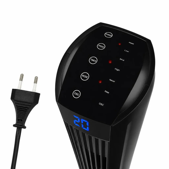 LTC Tower Fan, large display, built-in timer, multiple operating modes, remote control with a range of up to 16 meters, 45W power, LXWT28