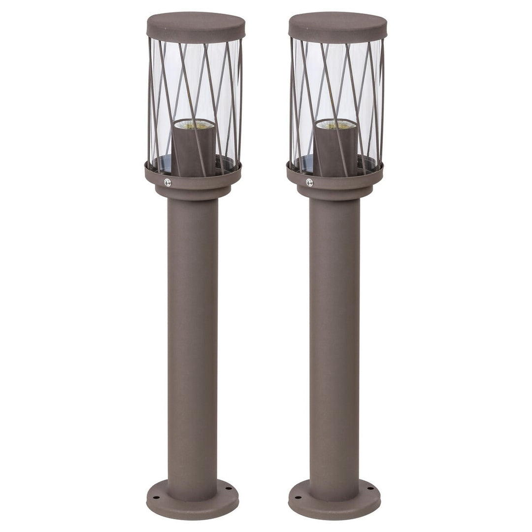 Rabalux Budapest Garden Floor Lamp, IP44, brown, E27 socket, max 40W, 8889, 2 pieces