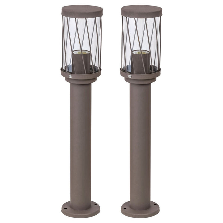 Rabalux Budapest Garden Floor Lamp, IP44, brown, E27 socket, max 40W, 8889, 2 pieces
