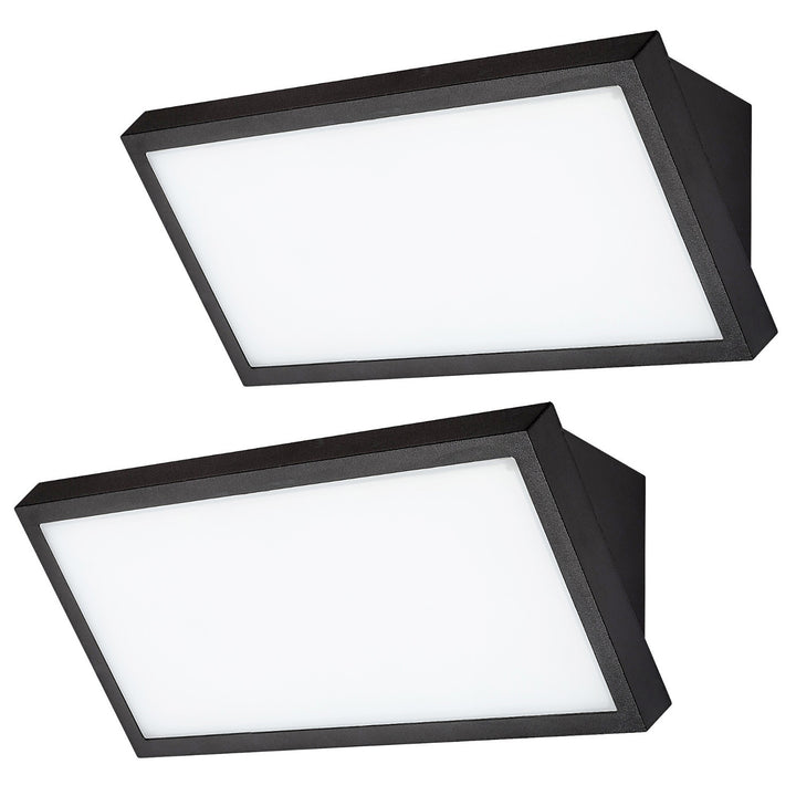 Rabalux Rapla2 LED 18W Light, Black, IP65, Energy Efficiency Class F, Color Temperature Adjustment: 2700, 4000, 6500 K, 77150, 2 pieces