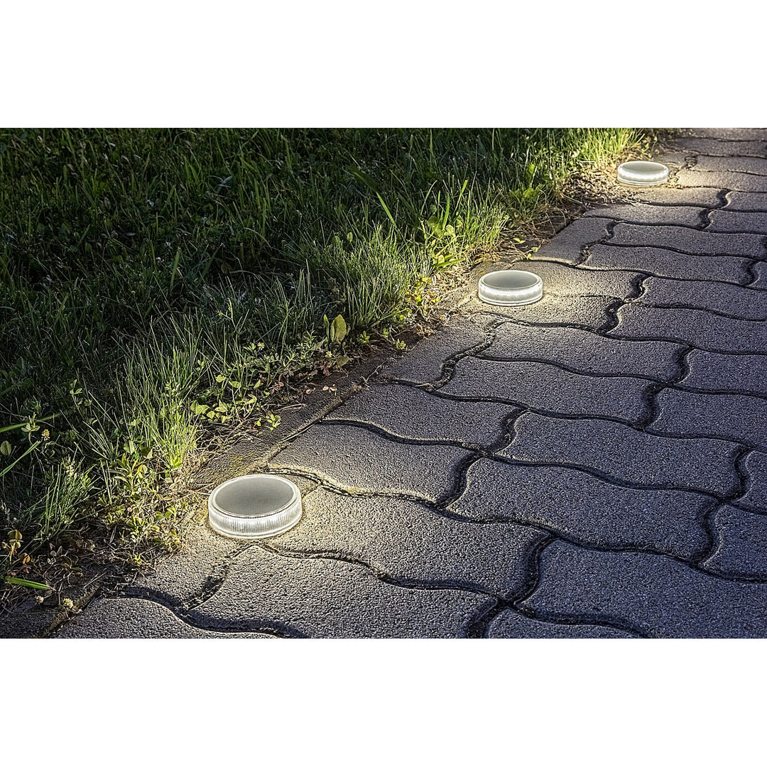 Trillo 0.3W LED Solar Light, twilight sensor, clear, IP65, K 4000, 77175, 4 pieces