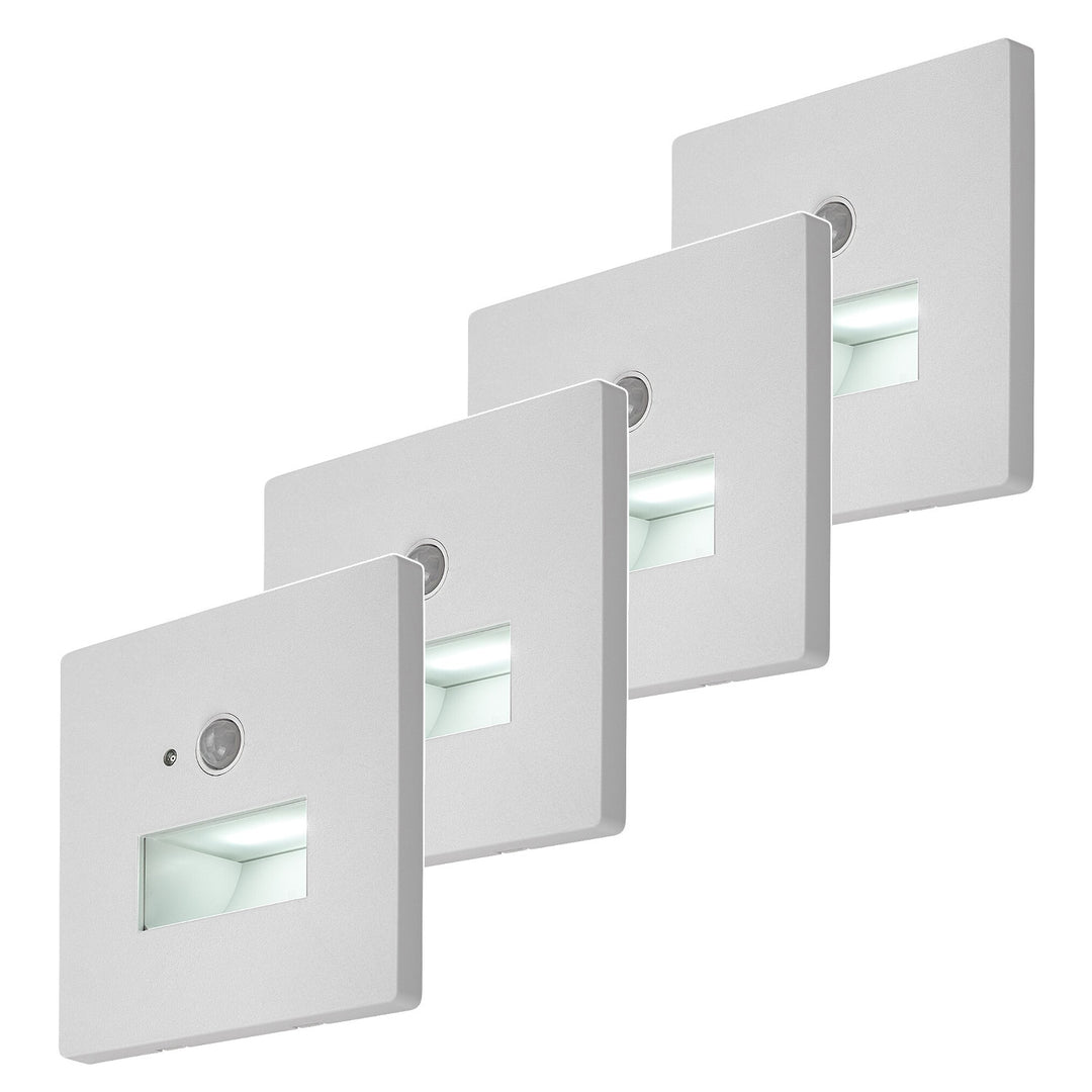 Lunca LED 1W IP20 White 3000, 4500, 6500 K Light with Motion Sensor and Light Sensor, 77198, 4 pieces