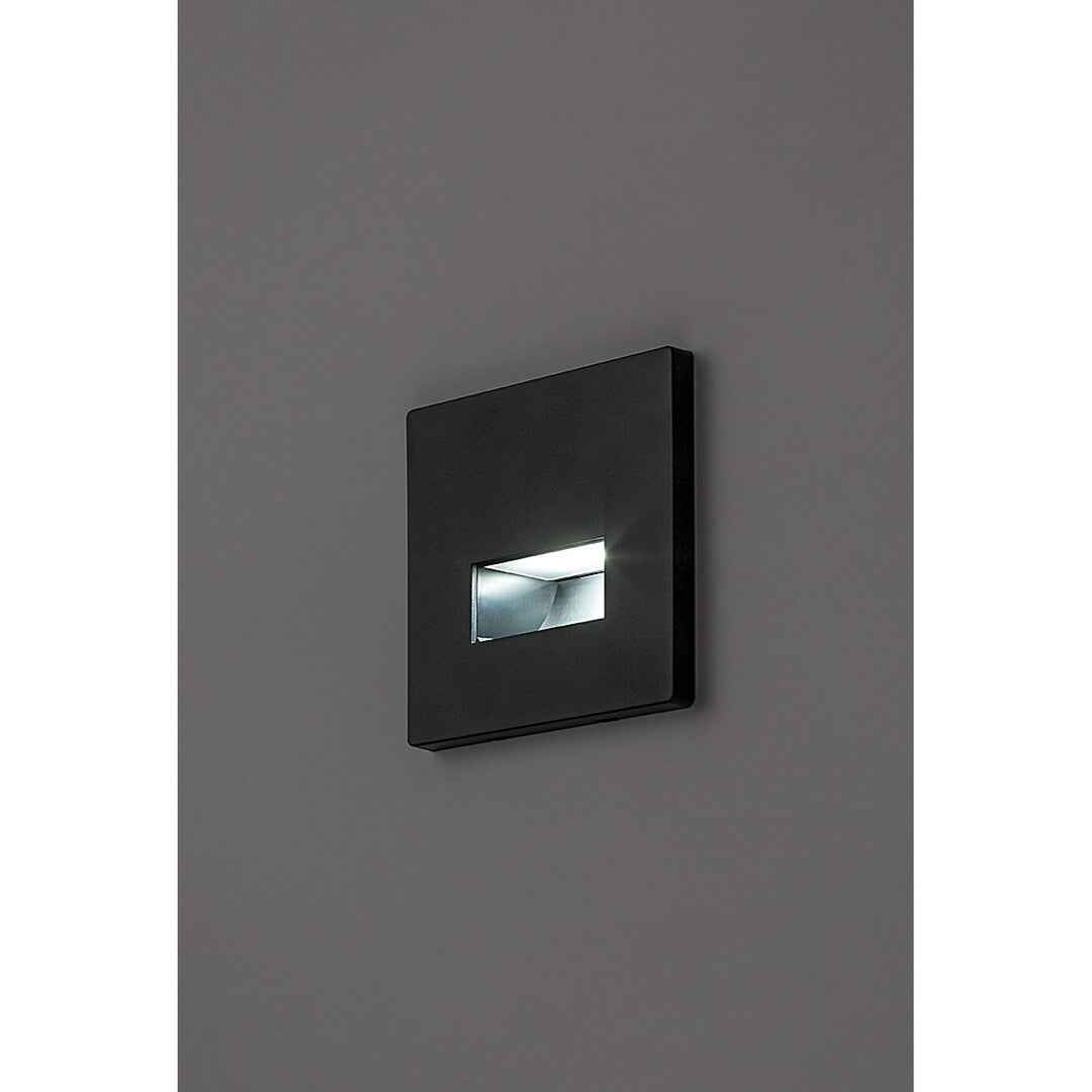 Lunca LED Lamp, 1W, IP20, Black, Adjustable Color Temperature: 3000, 4500, 6500 K, 77195, 2 pieces
