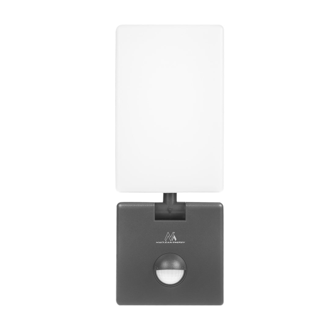 Maclean LED Light with Motion Sensor, PIR Motion Sensor, Gray, 10W, IP65, 800 lm, Neutral White (4000K) MCE516 GR, 2 pieces