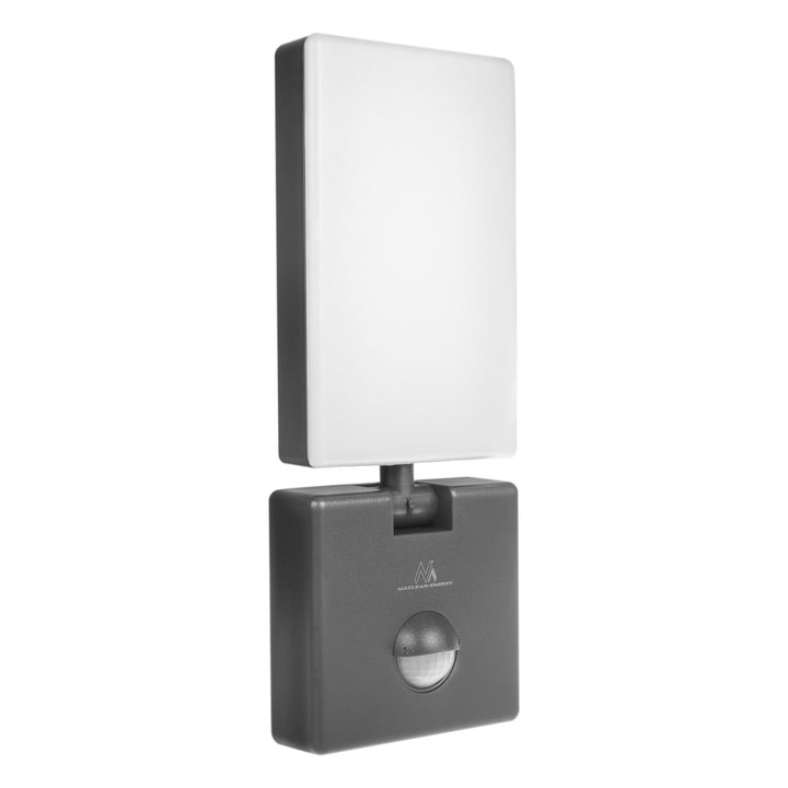 Maclean LED Light with Motion Sensor, PIR Motion Sensor, Gray, 10W, IP65, 800 lm, Neutral White (4000K) MCE516 GR, 2 pieces