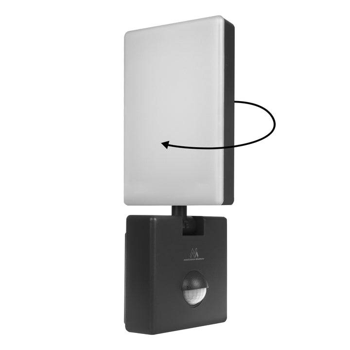 Maclean LED Light with Motion Sensor, PIR Motion Sensor, Black, 10W, IP65, 800 lm, Neutral White (4000K) MCE516 B, 2 pieces