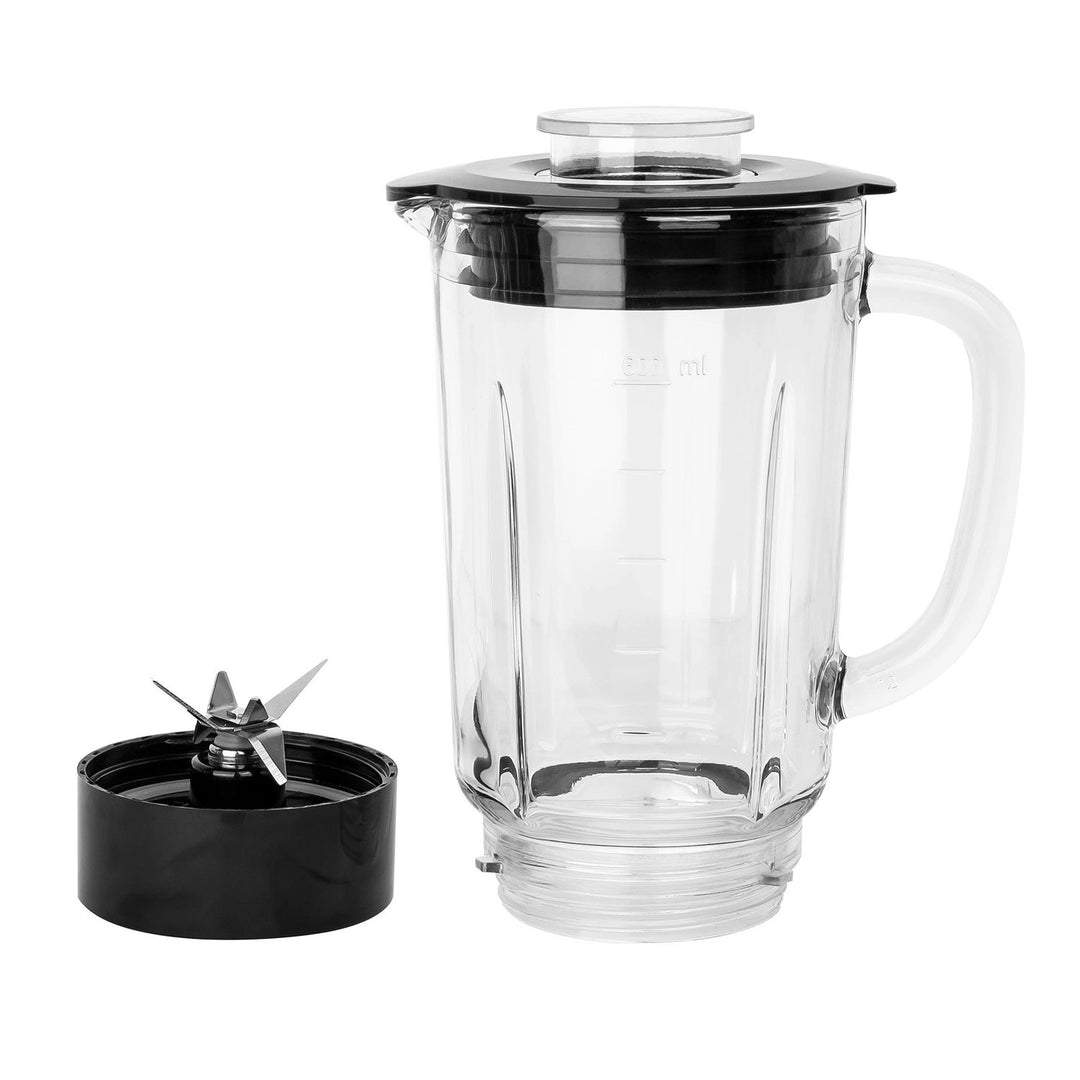 LOVIO LVJBL001 Blender with Glass Jar, 500W, 600ml Glass Jar, 3 Bottles