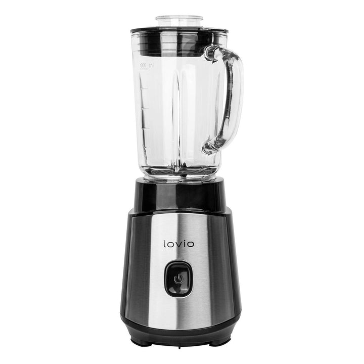 LOVIO LVJBL001 Blender with Glass Jar, 500W, 600ml Glass Jar, 3 Bottles