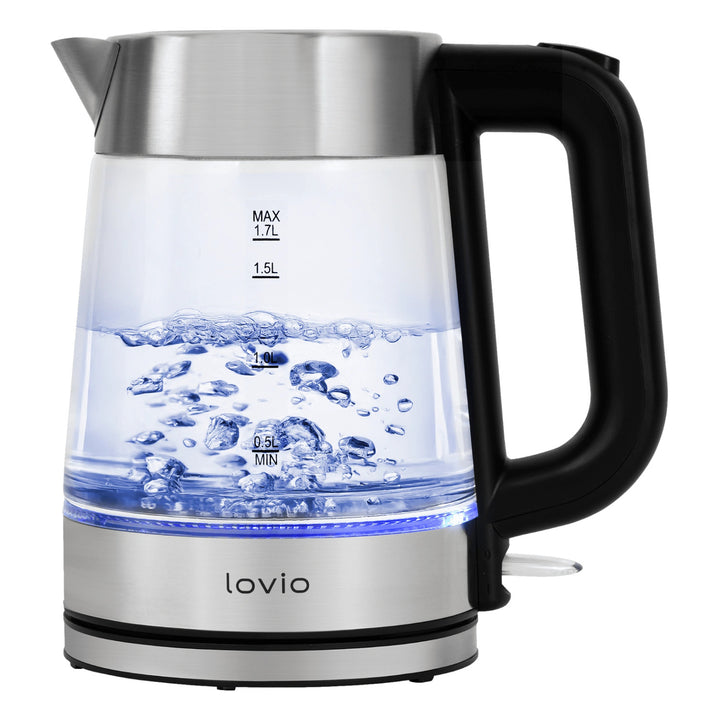 Lovio LVGEK001 Cordless Glass Electric Kettle