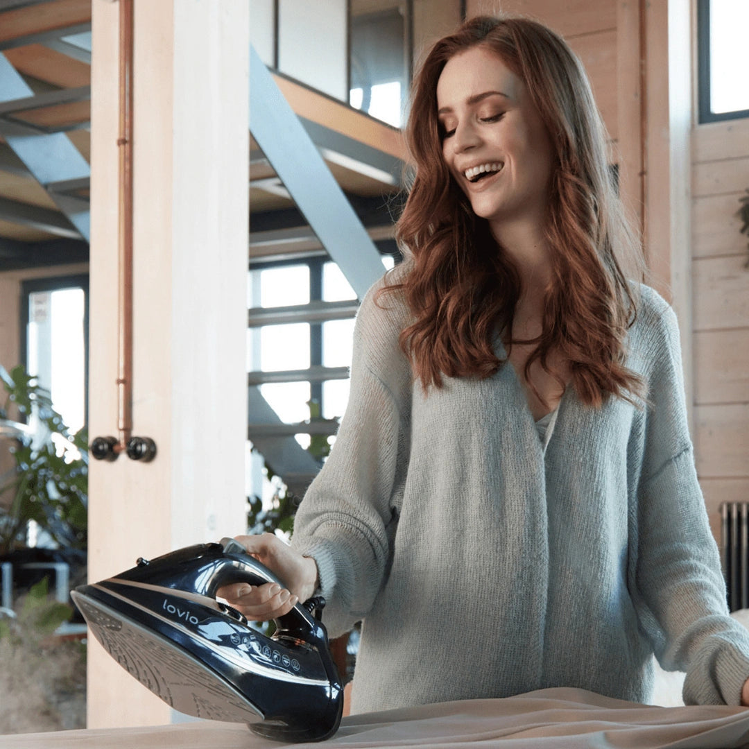LOVIO LVSA001 Handheld Steam Iron with Ceramic Soleplate