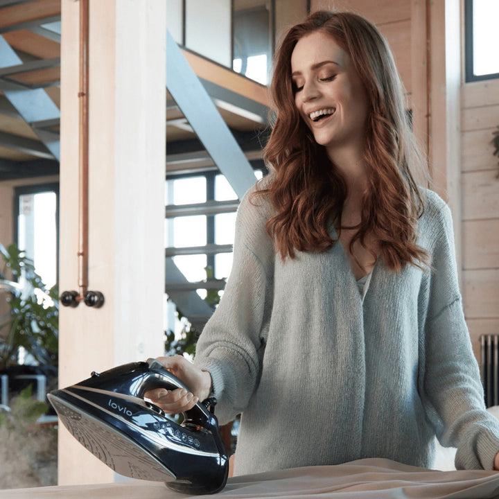 LOVIO LVSA001 Handheld Steam Iron with Ceramic Soleplate