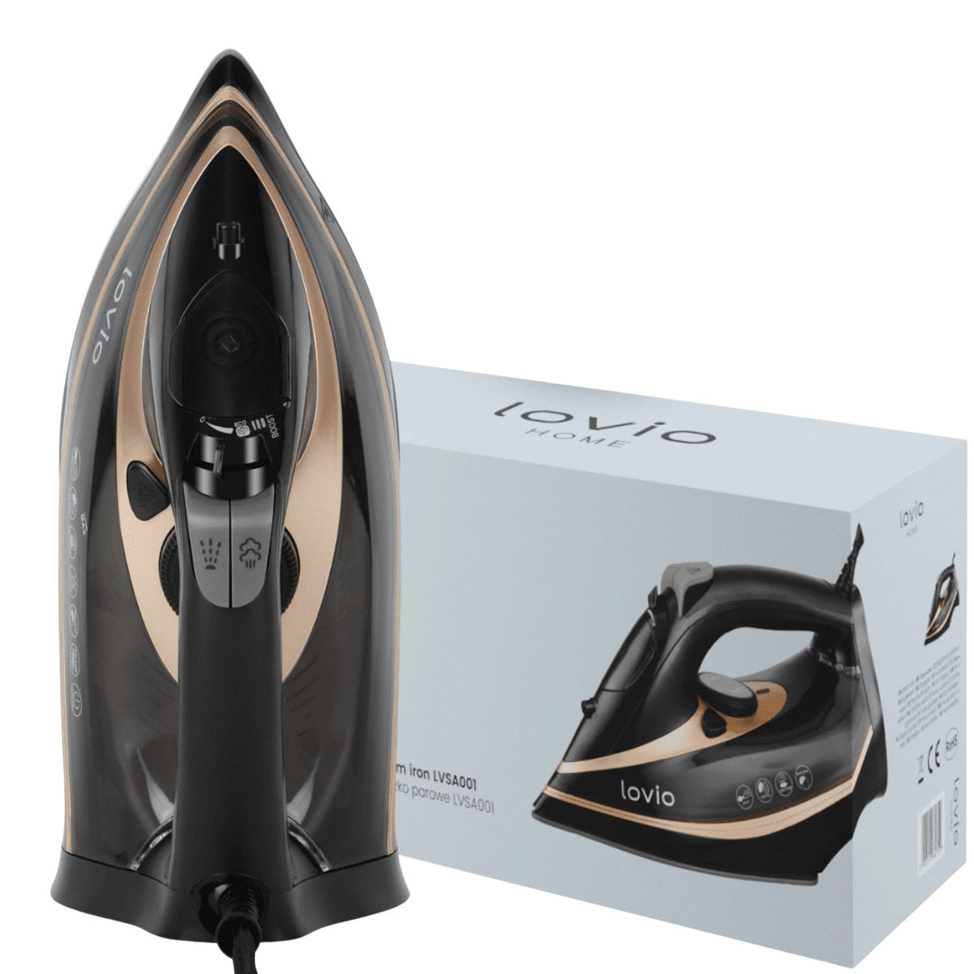 LOVIO LVSA001 Handheld Steam Iron with Ceramic Soleplate