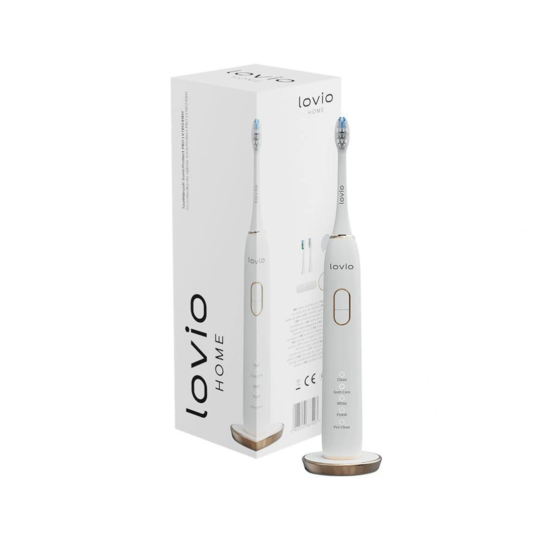 Lovio SonicProtect PRO Electric Toothbrush, White, LVTB124WH
