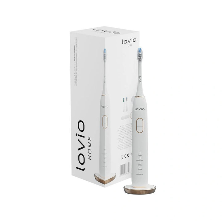 Lovio SonicProtect PRO Electric Toothbrush, White, LVTB124WH