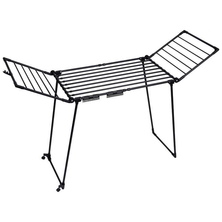 Clothes drying rack, 27 m of drying space, extendable, foldable, large freestanding model, Bona XXL, Sepio