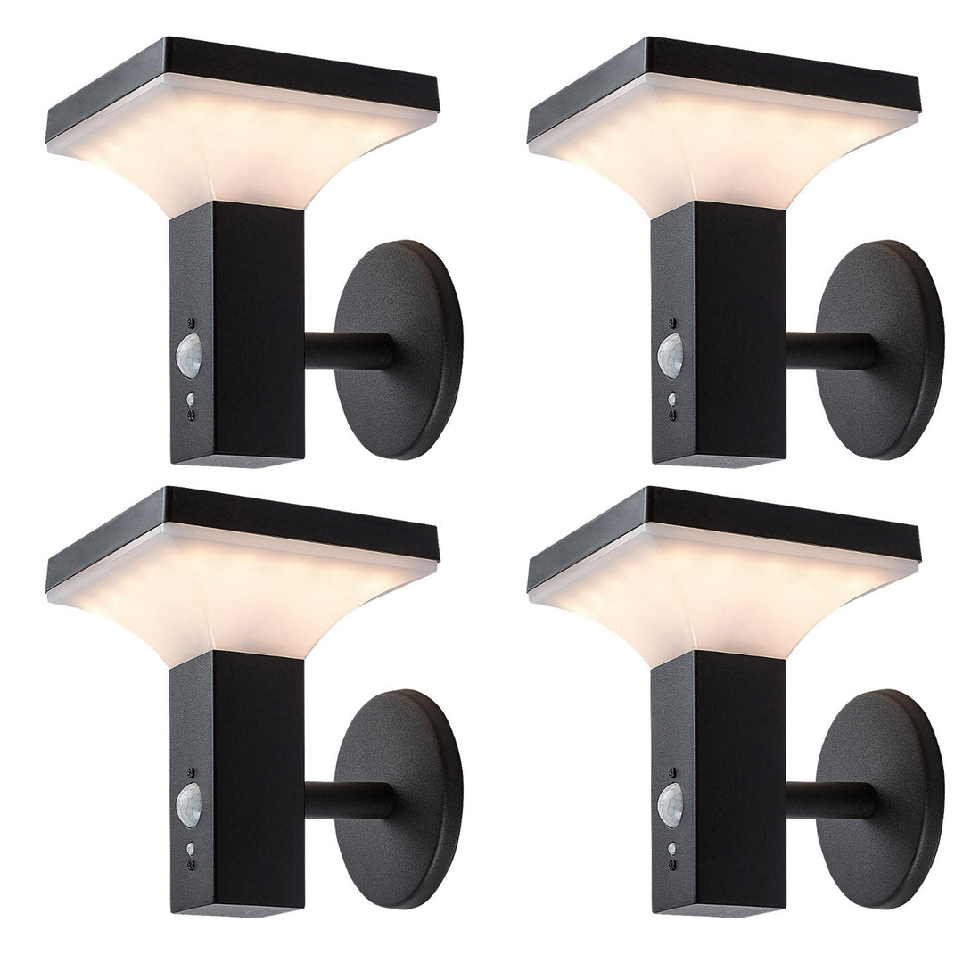 Rabalux Lamp, Wall-Mounted, Outdoor, Solar-Powered, IP44, 4W LED, Geleen, 4 pieces