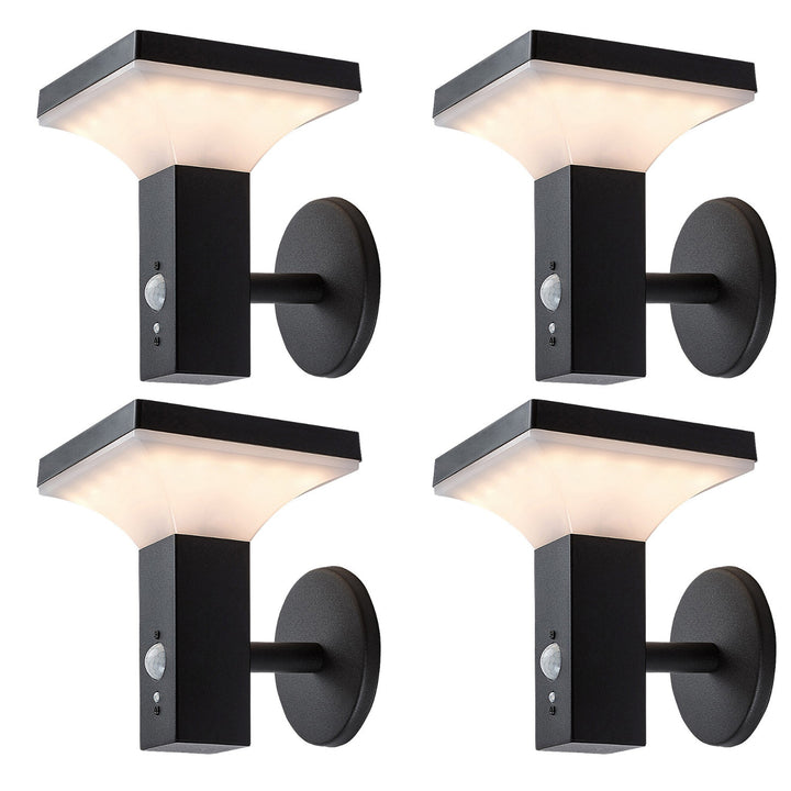 Rabalux Lamp, Wall-Mounted, Outdoor, Solar-Powered, IP44, 4W LED, Geleen, 4 pieces