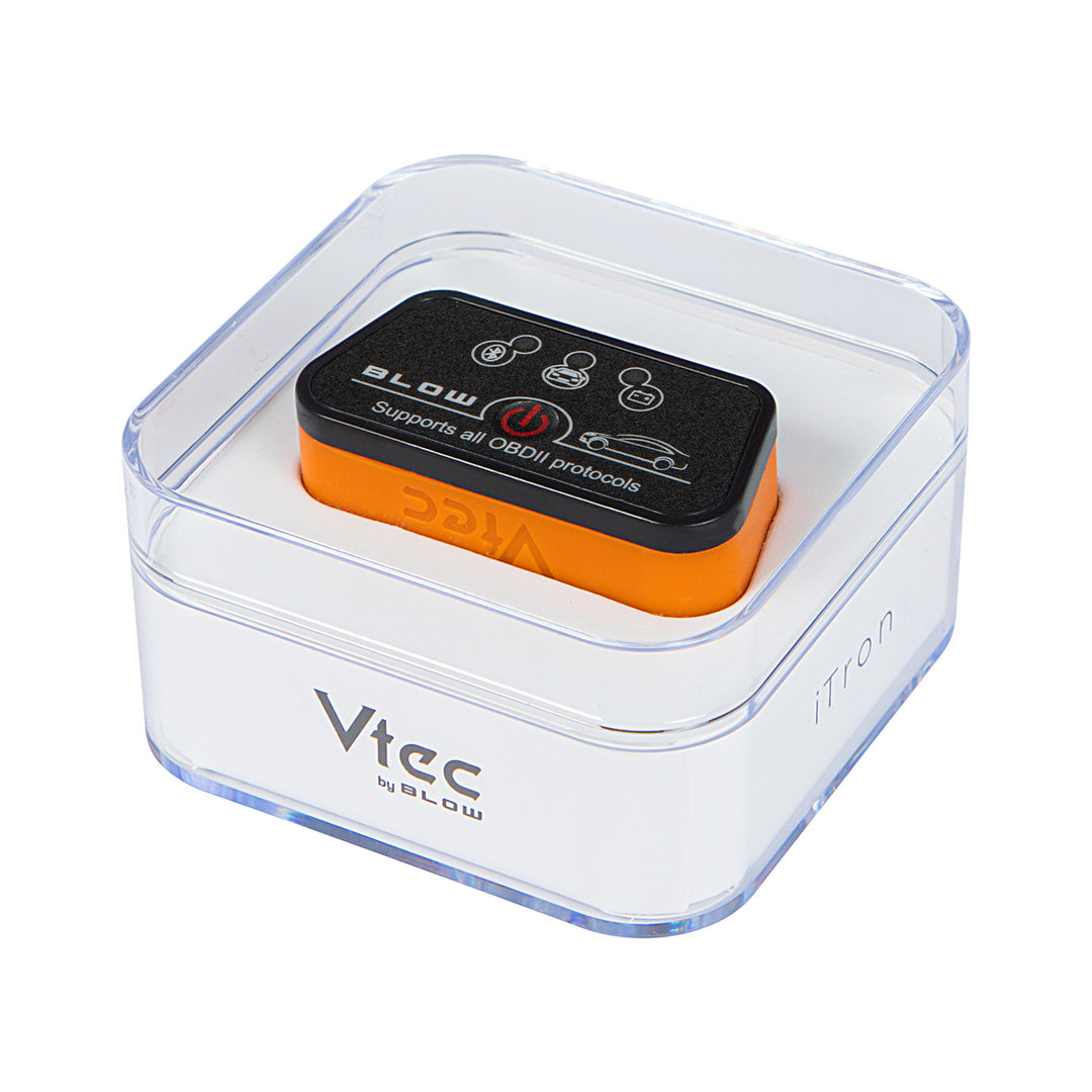 Vtec iTRON Blow OBD2 Diagnostic Interface, Bluetooth 4.0, wireless communication with the car's on-board computer, high compatibility, 58-660#