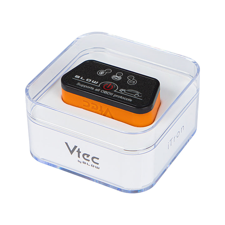 Vtec iTRON Blow OBD2 Diagnostic Interface, Bluetooth 4.0, wireless communication with the car's on-board computer, high compatibility, 58-660#