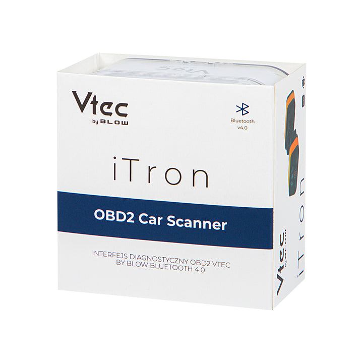 Vtec iTRON Blow OBD2 Diagnostic Interface, Bluetooth 4.0, wireless communication with the car's on-board computer, high compatibility, 58-660#
