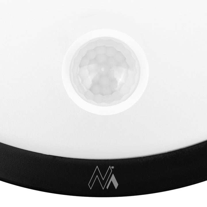Maclean LED Light with Motion Sensor, PIR Sensor, Black, 10W, IP65, 1000 lm, Neutral White, MCE525 B, 2 pieces