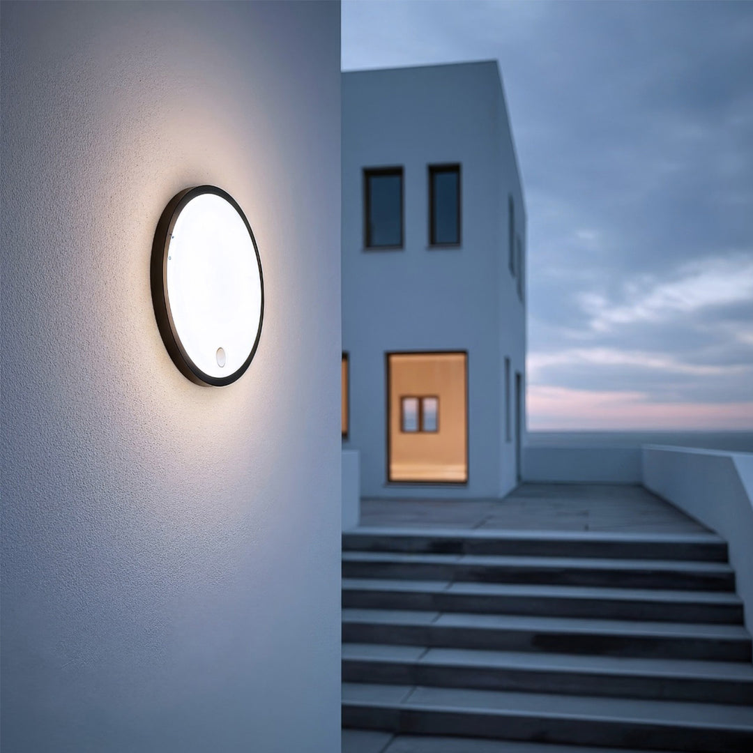 Maclean LED Light with Motion Sensor, PIR Sensor, Black, 10W, IP65, 1000 lm, Neutral White, MCE525 B, 2 pieces