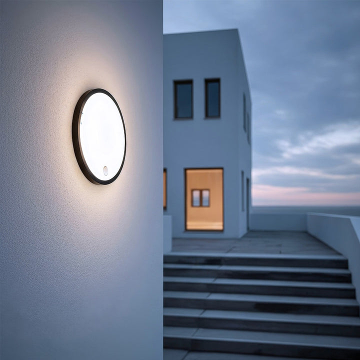 Maclean LED Light with Motion Sensor, PIR Sensor, Black, 10W, IP65, 1000 lm, Neutral White, MCE525 B, 2 pieces