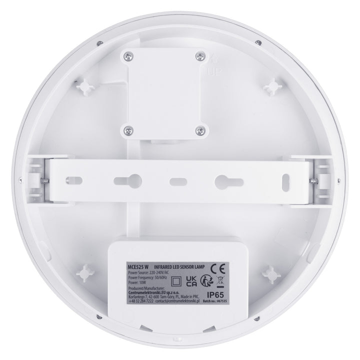 Maclean LED Light with Motion Sensor, PIR Sensor, White, 10W, IP65, 1000 lm, Neutral White, MCE525 W, 2 pieces