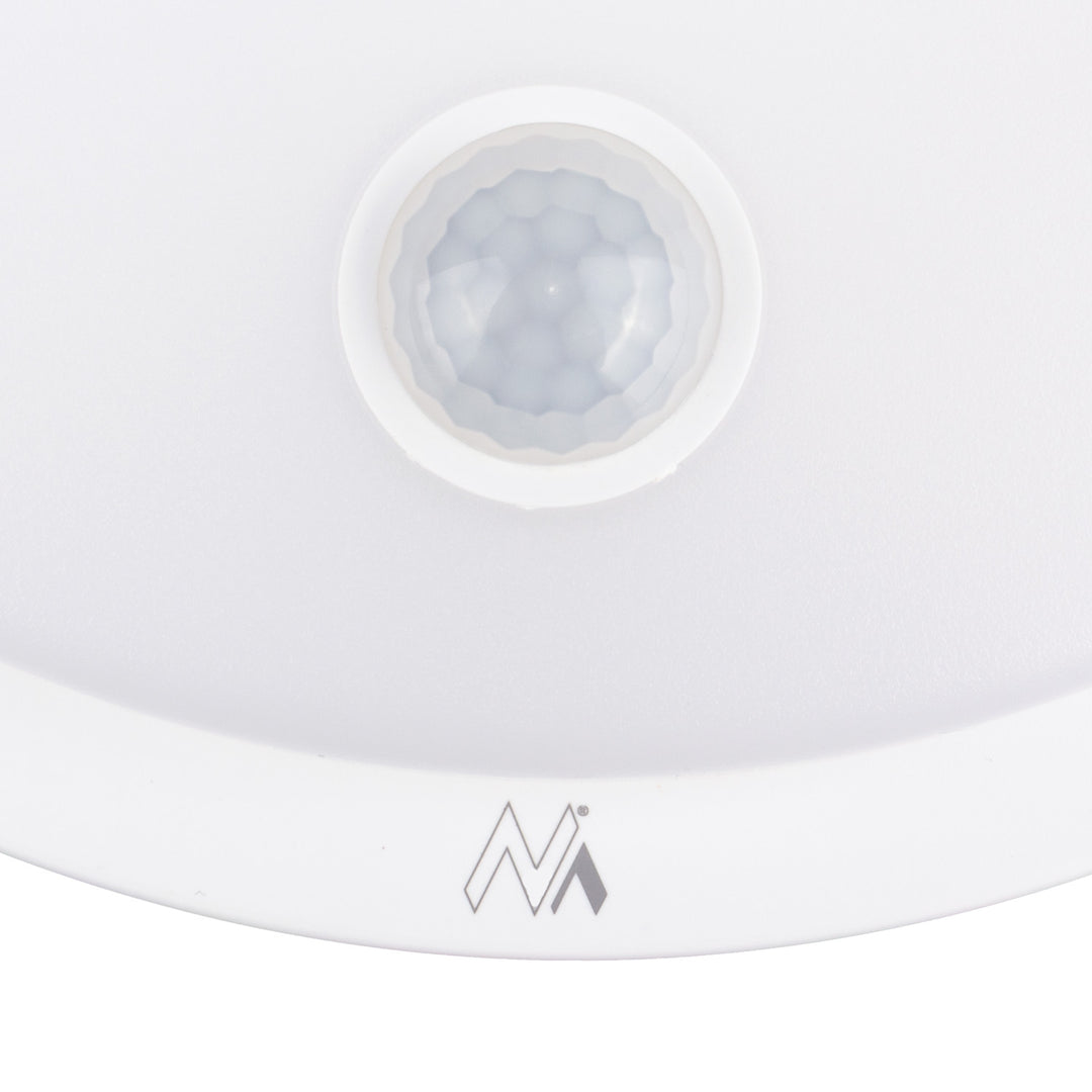 Maclean LED Light with Motion Sensor, PIR Sensor, White, 10W, IP65, 1000 lm, Neutral White, MCE525 W, 2 pieces