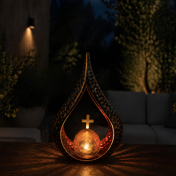 Solar Grave Candle, Tears of Remembrance, LED 0.06W, 20,000-hour runtime, max brightness 2.5 lm, 77200, Znicz-lux, 3 pieces