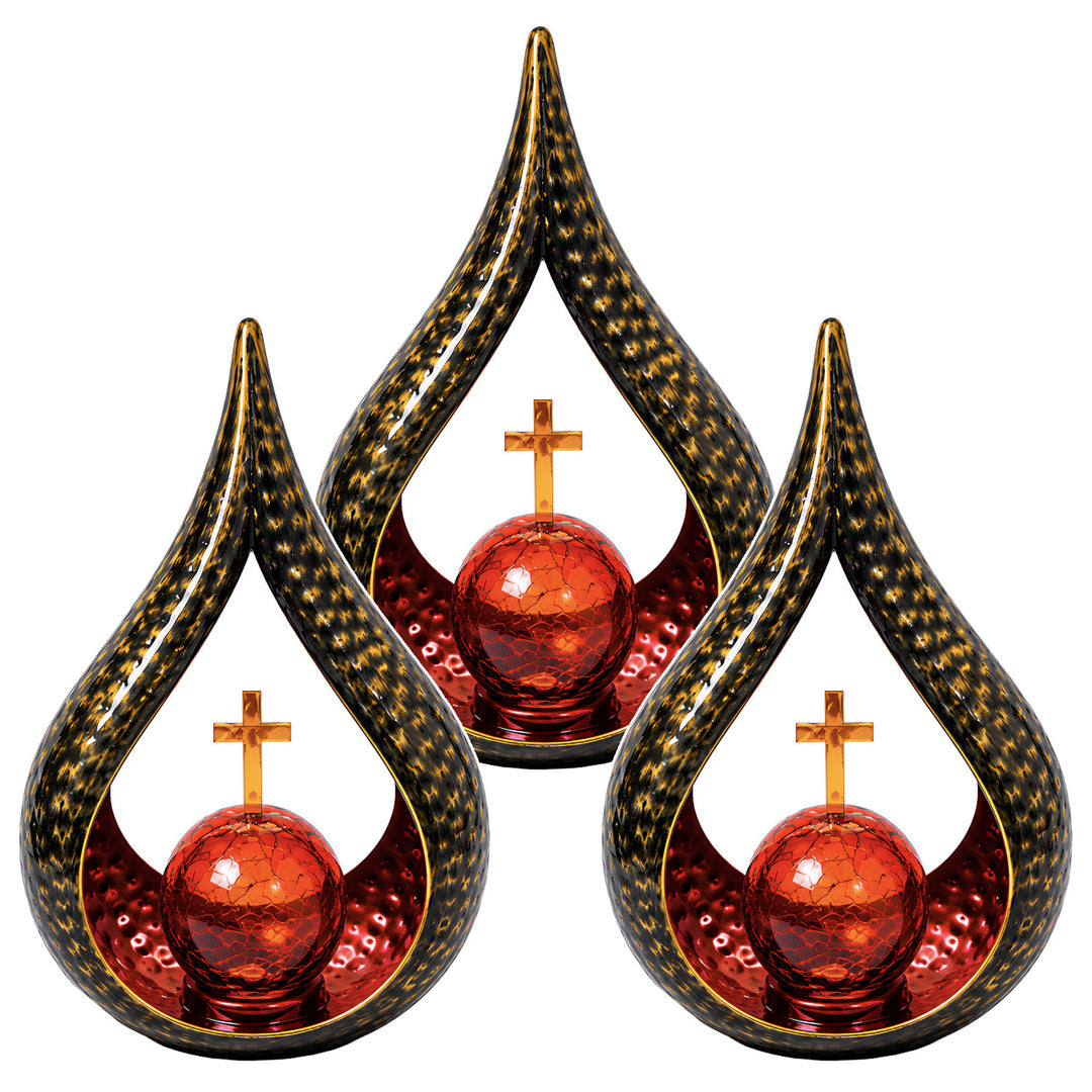 Solar Grave Candle, Tears of Remembrance, LED 0.06W, 20,000-hour runtime, max brightness 2.5 lm, 77200, Znicz-lux, 3 pieces