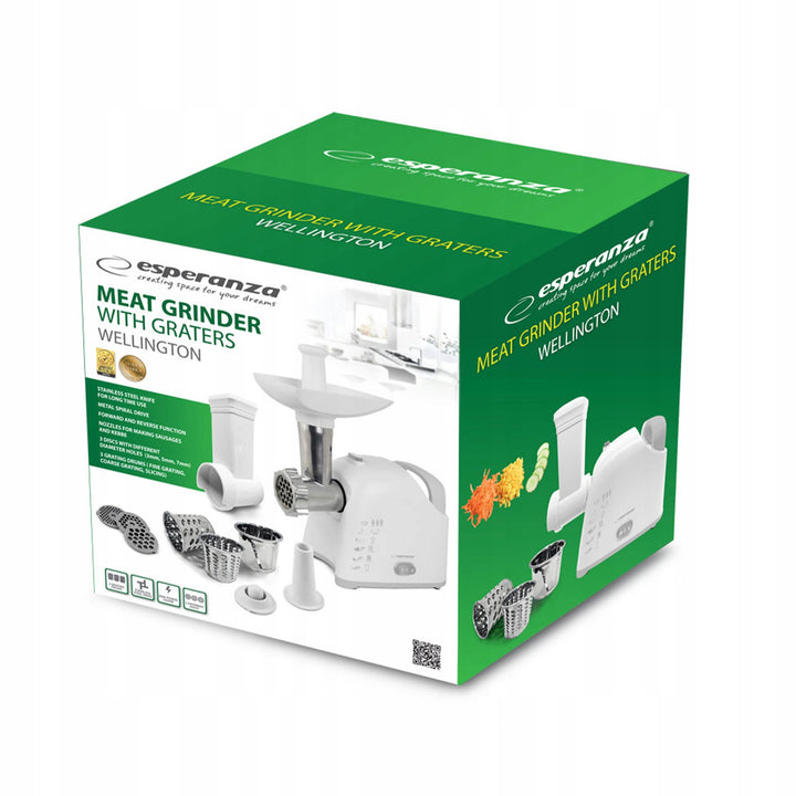 Meat Grinder and Shredder, 2200W, Esperanza WELLINGTON