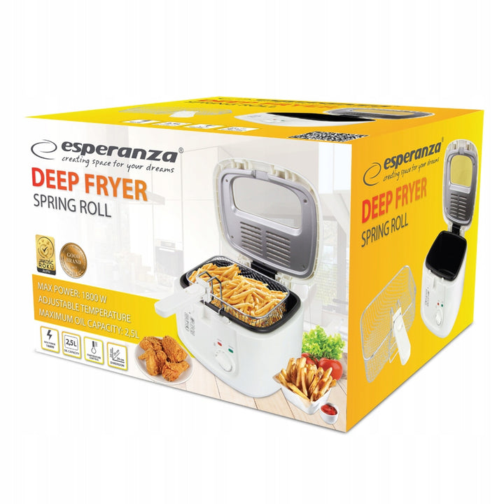 Esperanza SPRING ROLL Deep Fryer, 2.5L, 1800W, adjustable temperature, Esperanza