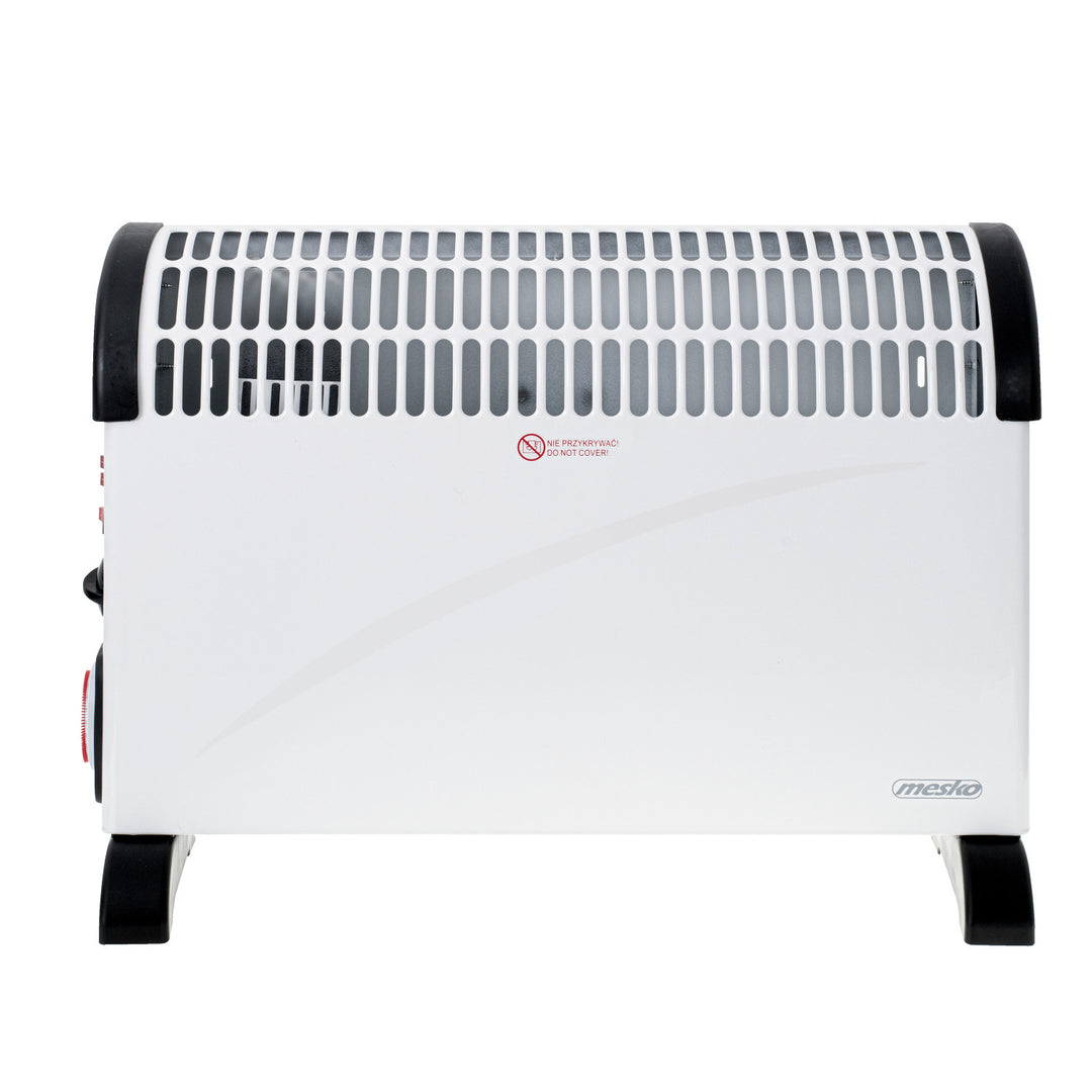 Electric convection heater, thermostat, 2000W, 24-hour timer, white, 150 cm cord, Mesko, MS 7741W