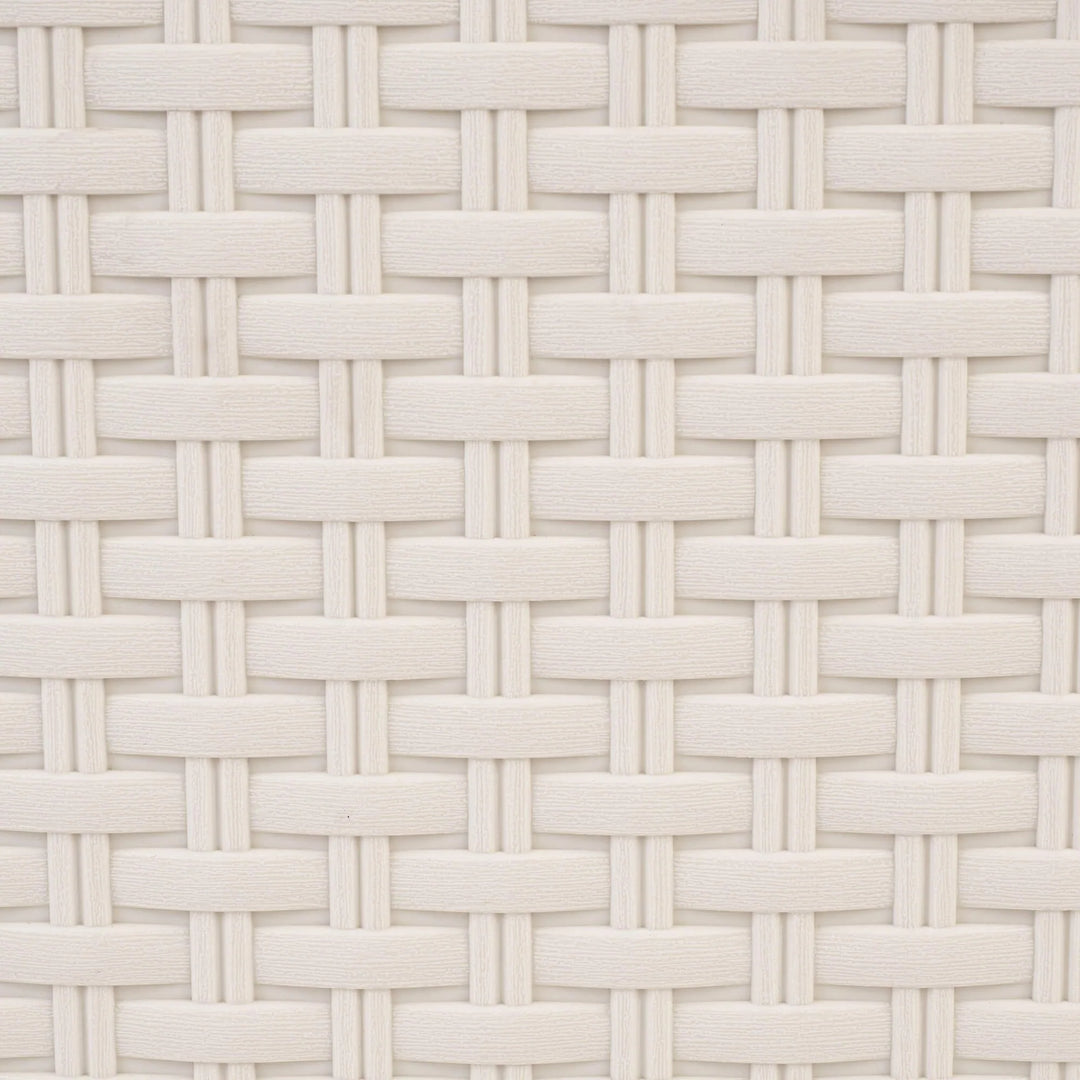 Curver 209907 Storage Unit with Drawers Curver Rattan Style Chest of Drawer Organiser Closet 4x 14L - Cream White